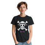 Monkey Bones - One Piece-Inspired T-Shirt   Japanese script says "Monkey Bones"