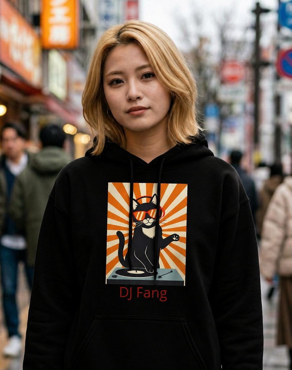 DJ Fang - Drop the Beat - Hoodie - BigCat Streetwear