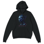 Blue Cyborg Hoodie – Futuristic Neon Streetwear