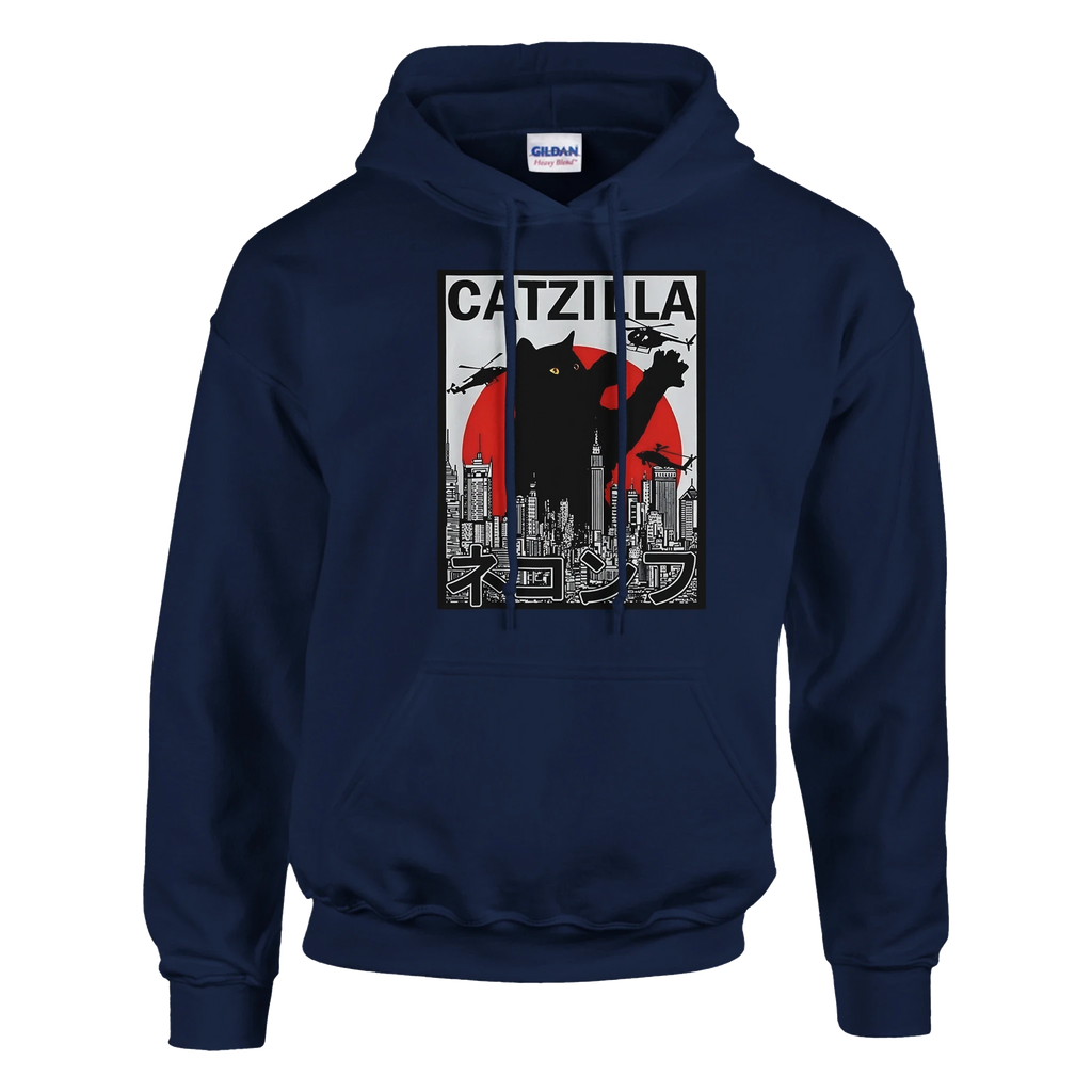 CatZilla City Attack Hoodie – Urban Kaiju Streetwear