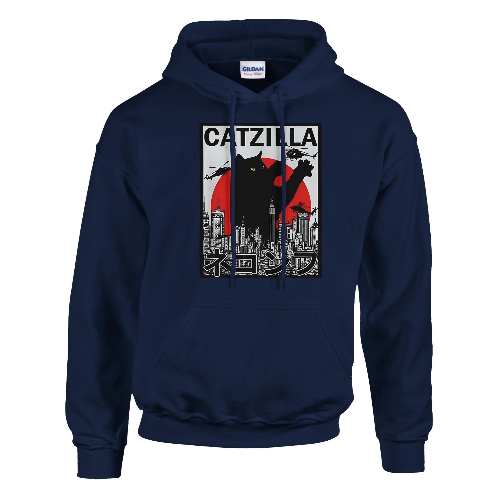CatZilla City Attack Hoodie – Urban Kaiju Streetwear