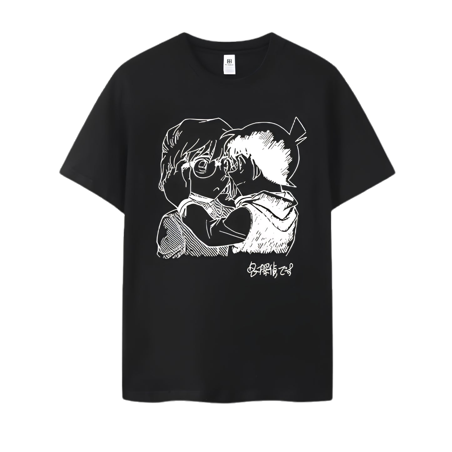 Emotional Sketch Anime Graphic Oversized Cotton Casual Streetwear T-Shirt