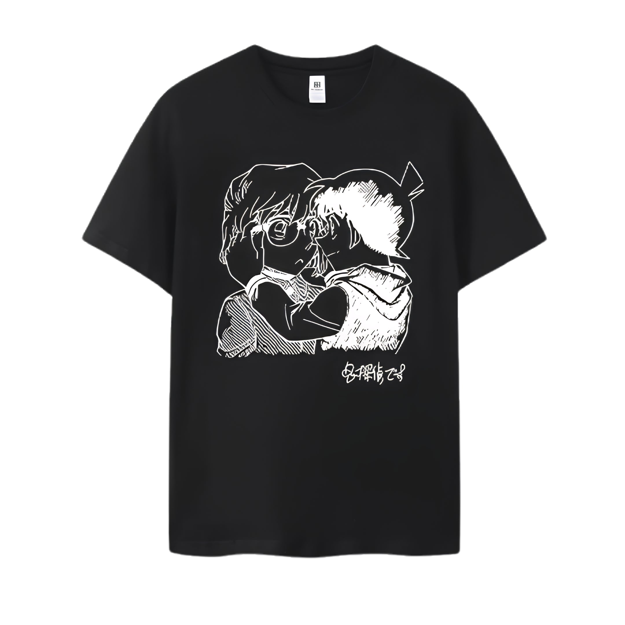 Emotional Sketch Anime Graphic Oversized Cotton Casual Streetwear T-Shirt