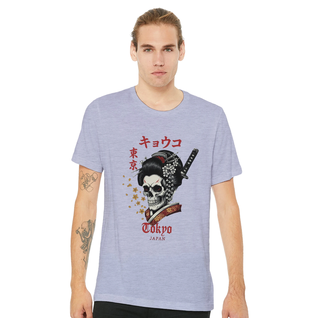 Tokyo Skull Geisha Tee – Japanese Streetwear Graphic T-Shirt