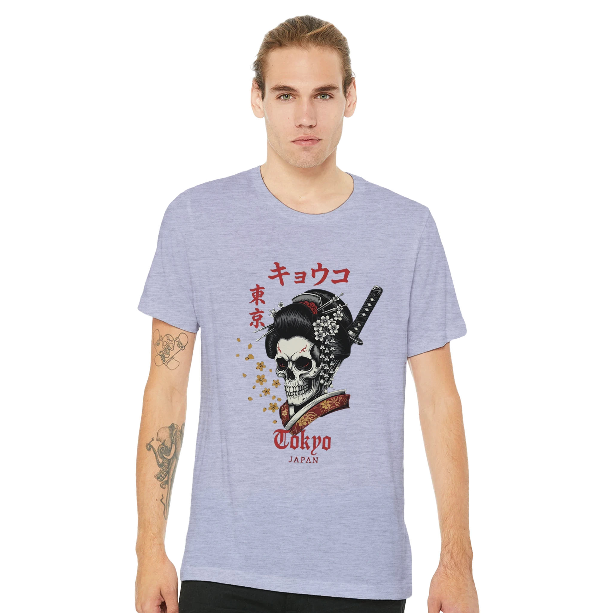 Tokyo Skull Geisha Tee – Japanese Streetwear Graphic T-Shirt