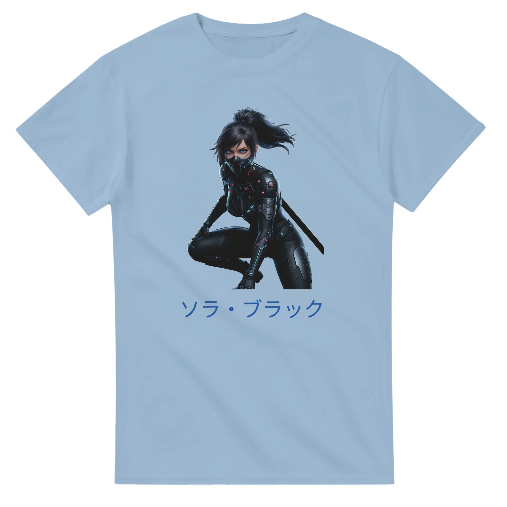 Sora Black T-Shirt - Cyber Samurai Streetwear