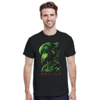 Neon Rae Cyborg Warrior T-Shirt: Sci-Fi Cyberpunk Apparel