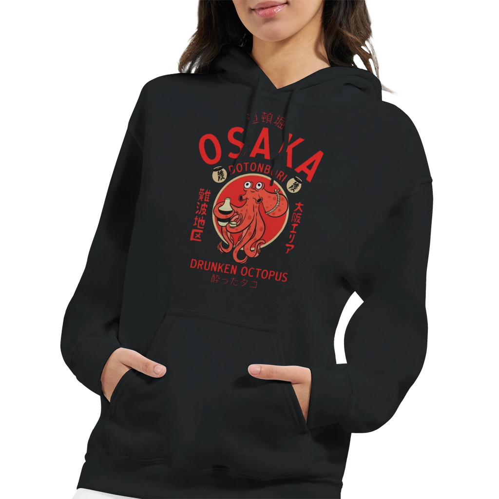 Osaka Drunken Octopus Hoodie - Tokyo Nights Energy