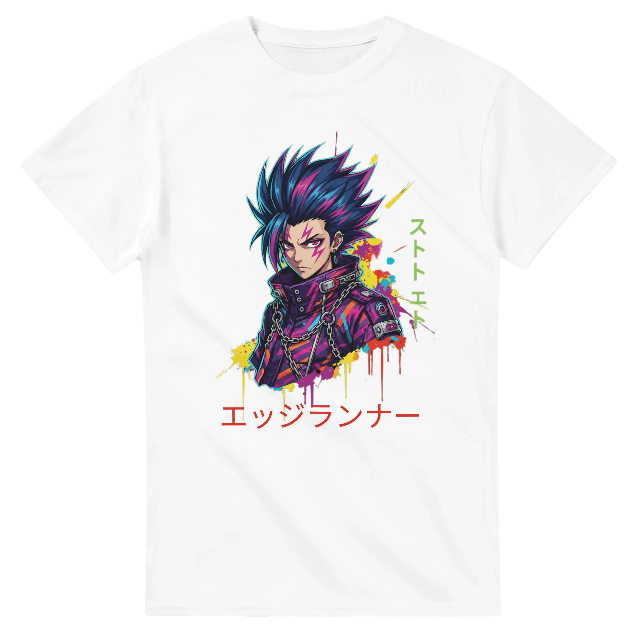 Cyberpunk Edgerunner T-Shirt – Neon Anime Streetwear