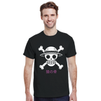 Monkey Bones - One Piece-Inspired T-Shirt   Japanese script says "Monkey Bones"