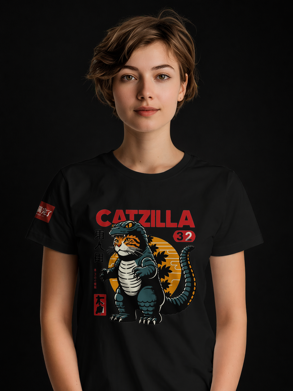 Catzilla Costume - T-Shirt - Kaiju Cat Streetwear - BigCat Streetwear