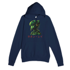 Neon Rae Cyborg Warrior Hoodie: Sci-Fi Cyberpunk Apparel