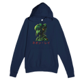 Neon Rae Cyborg Warrior Hoodie: Sci-Fi Cyberpunk Apparel