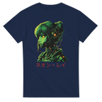 Neon Rae Cyborg Warrior T-Shirt: Sci-Fi Cyberpunk Apparel