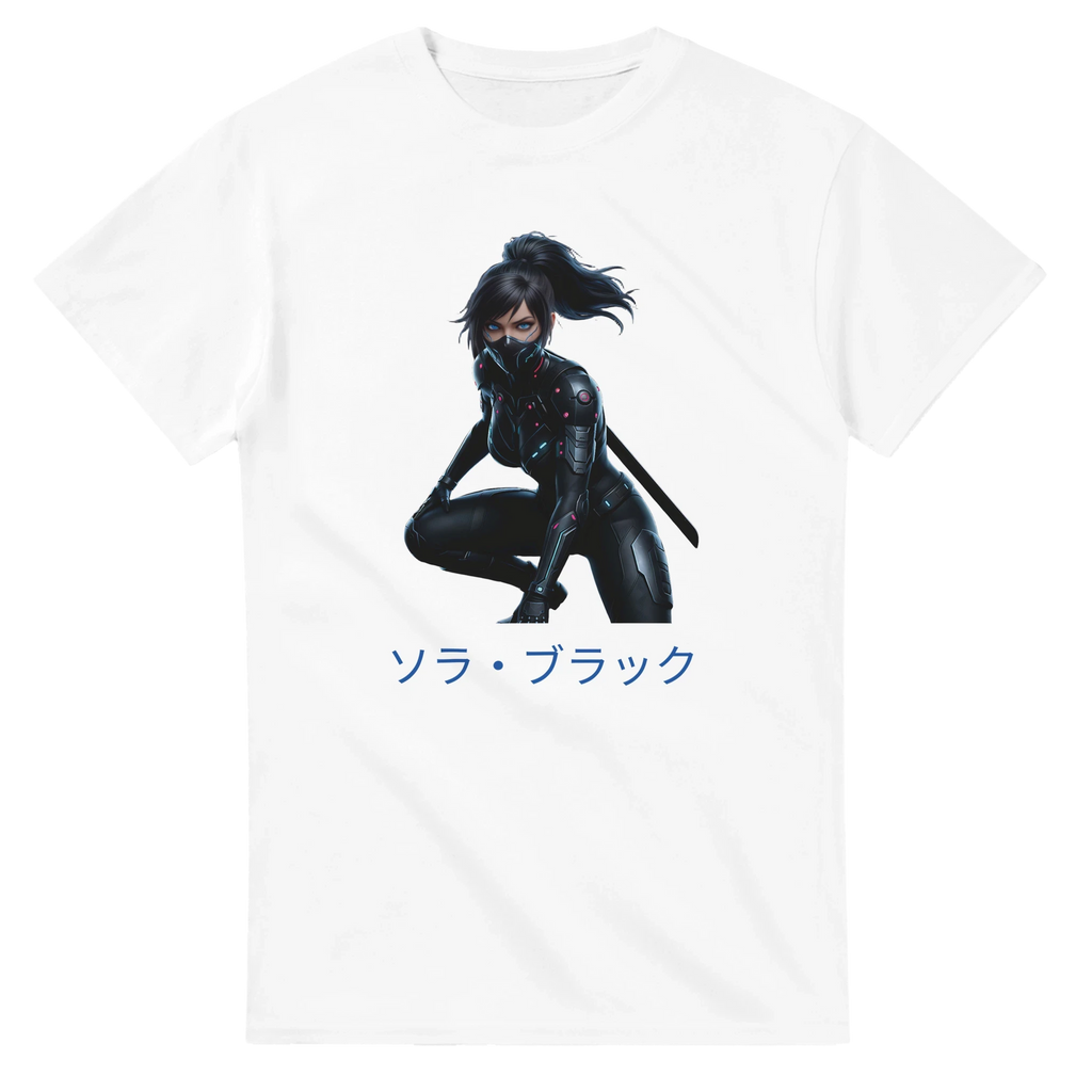 Sora Black T-Shirt - Cyber Samurai Streetwear