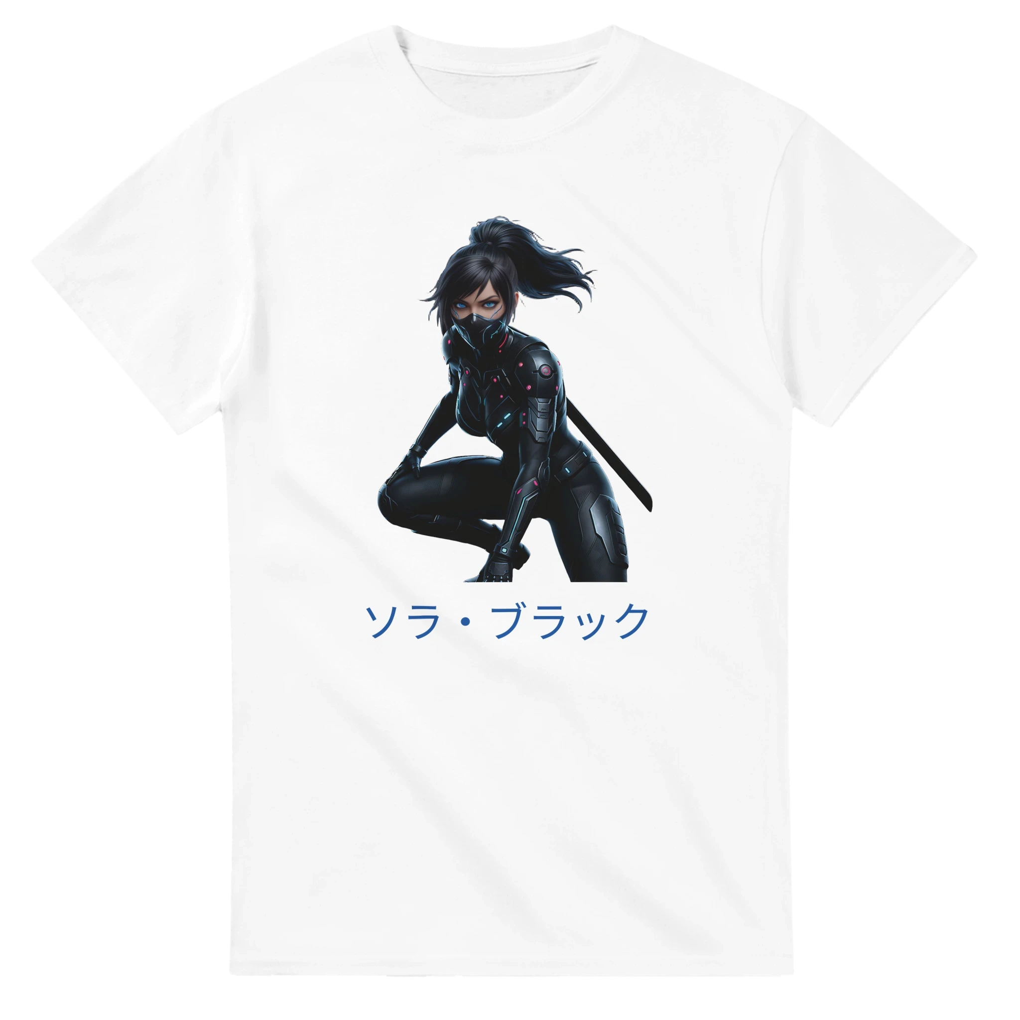 Sora Black T-Shirt - Cyber Samurai Streetwear