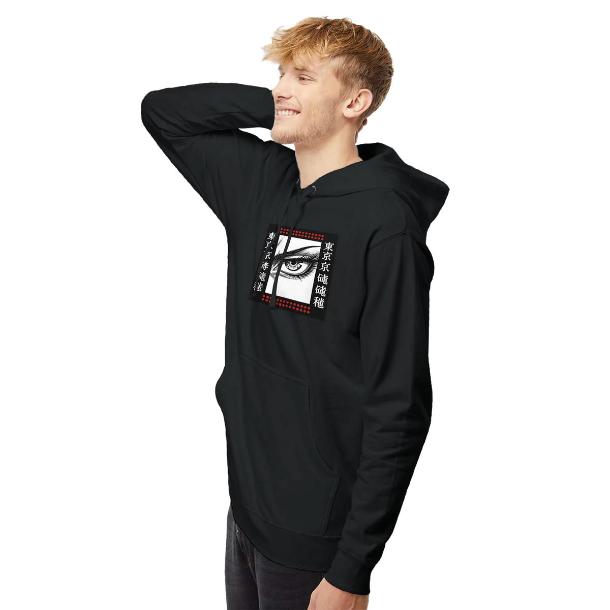 Tokyo Samurai Eye Hoodie — Streetwear with Focus