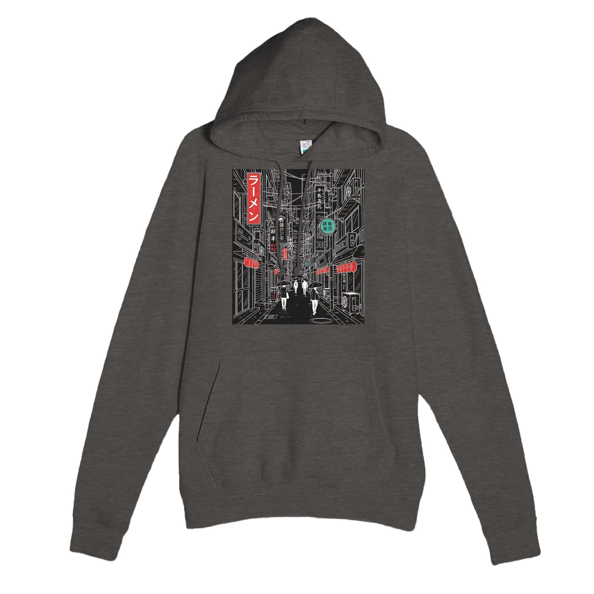 Tokyo Dark Schematic Hoodie – Minimalist Urban Streetwear