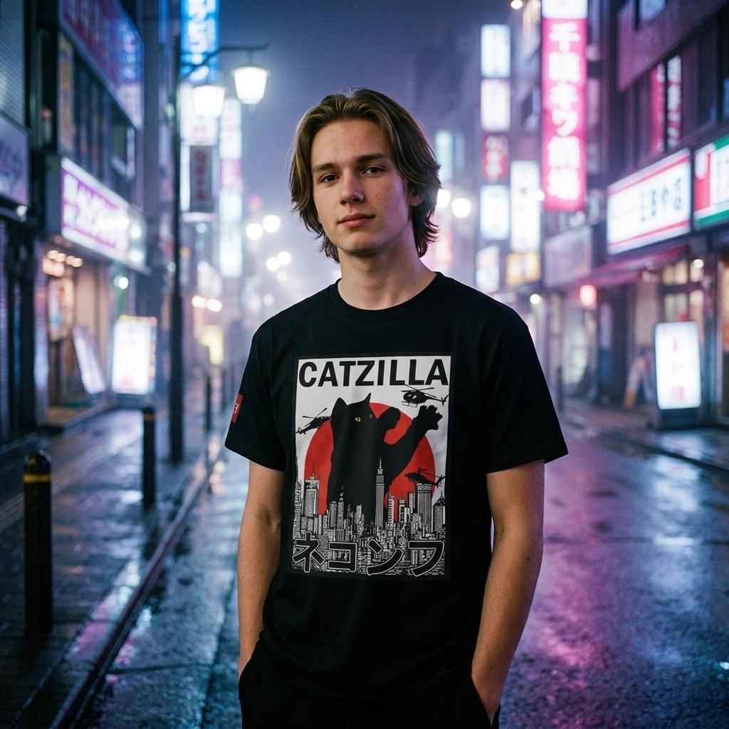 CatZilla City Attack T-Shirt – Urban Kaiju Streetwear