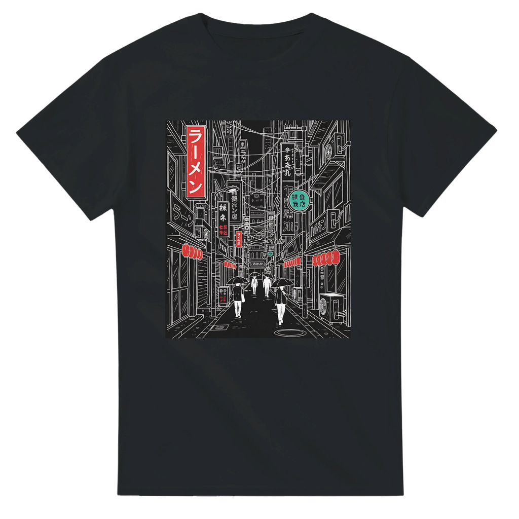 Tokyo Dark Schematic T-Shirt – Minimalist Urban Streetwear