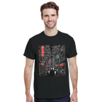 Tokyo Dark Schematic T-Shirt – Minimalist Urban Streetwear