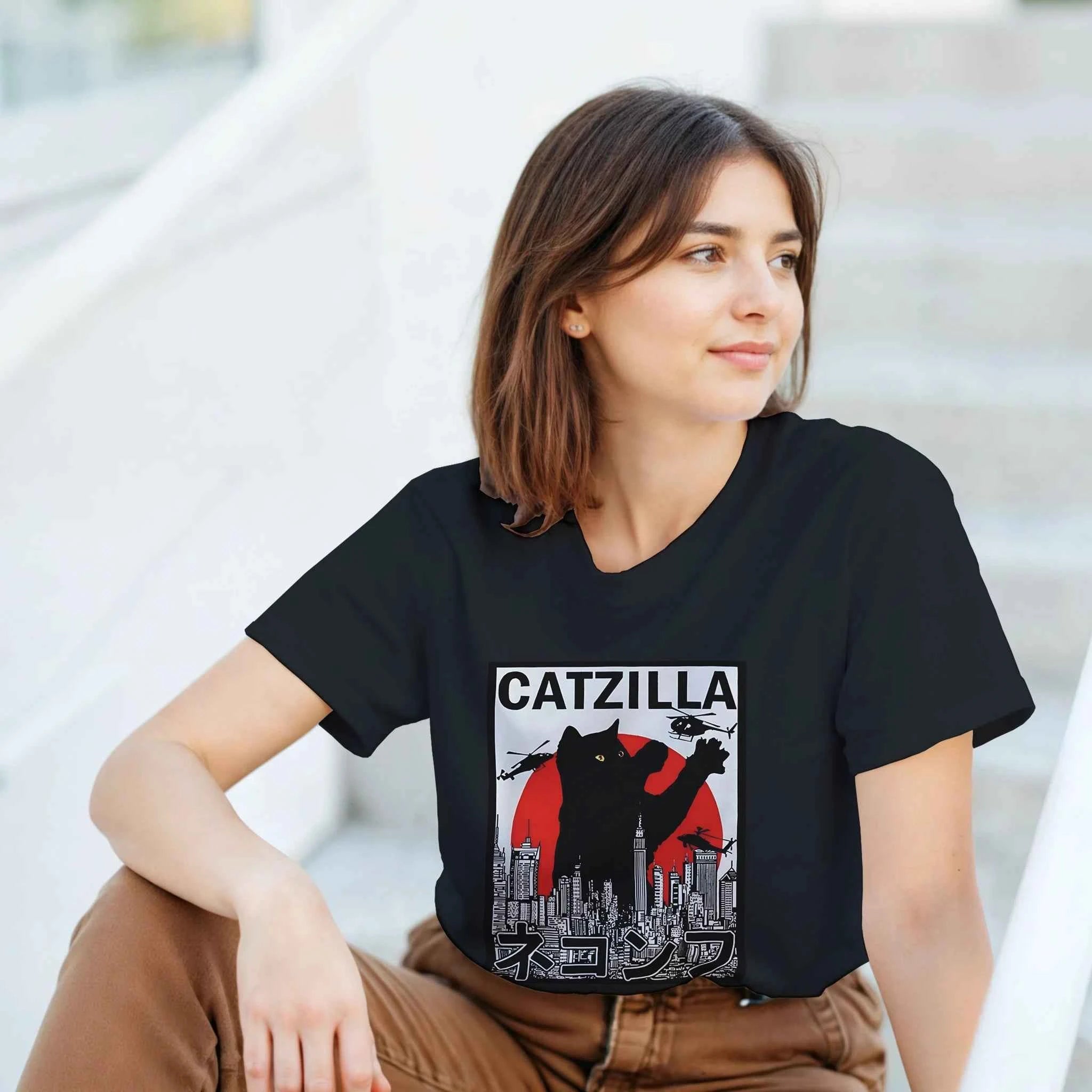 CatZilla City Attack T-Shirt – Urban Kaiju Streetwear