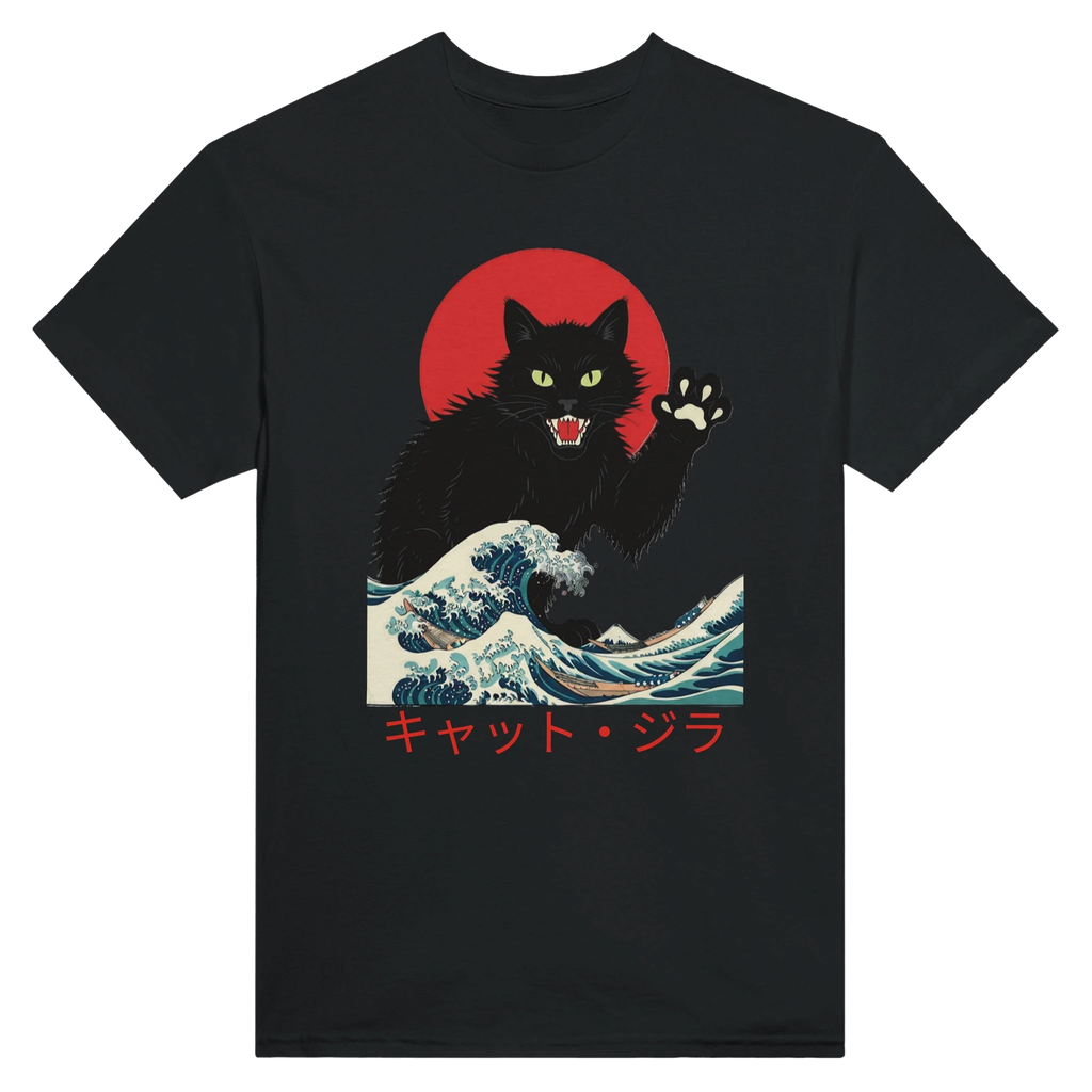 Catzilla Wave T-Shirt – Kaiju Cat Streetwear
