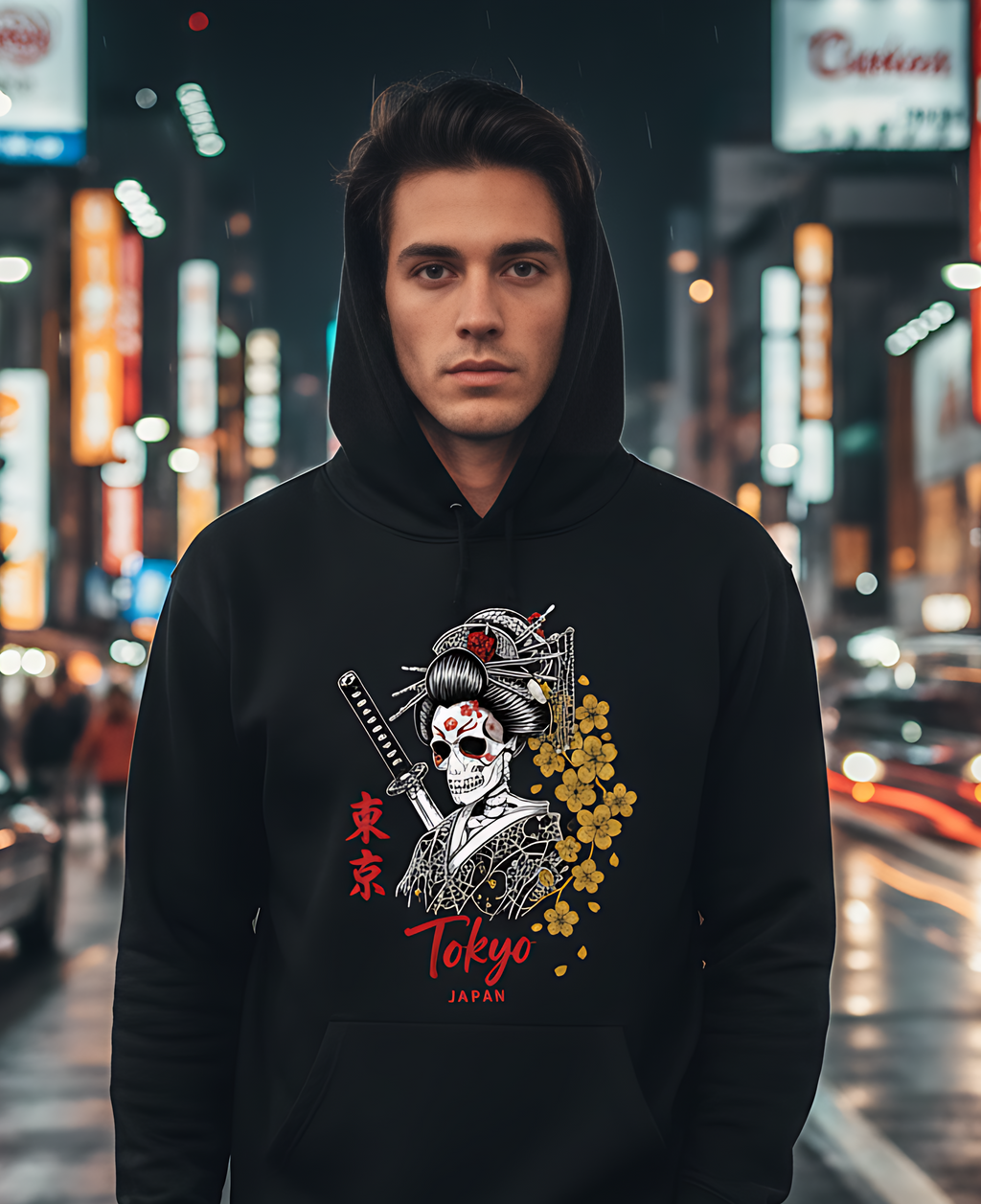 Kyoko the Fierce Samurai Warrior Hoodie — Beauty. Power. Deathless.