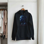 Blue Cyborg Hoodie – Futuristic Neon Streetwear