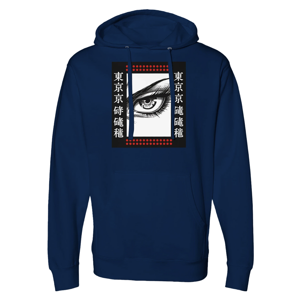 Tokyo Samurai Eye Hoodie — Streetwear with Focus