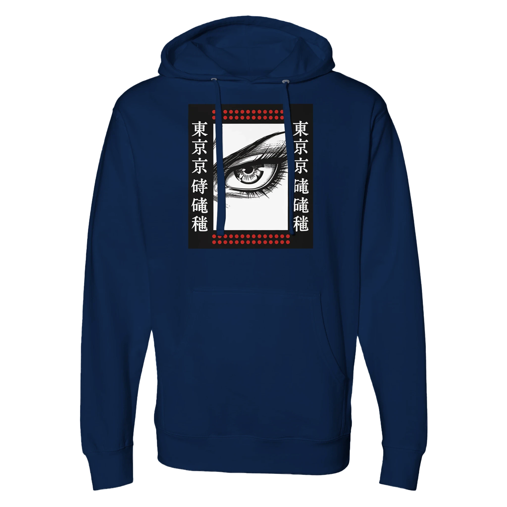 Tokyo Samurai Eye Hoodie — Streetwear with Focus