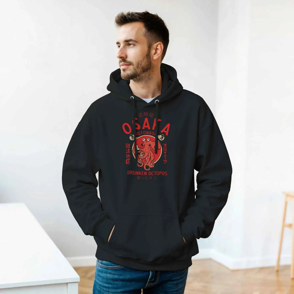 Osaka Drunken Octopus Hoodie - Tokyo Nights Energy