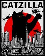 CatZilla City Attack Oversized T-Shirt – Urban Kaiju Streetwear