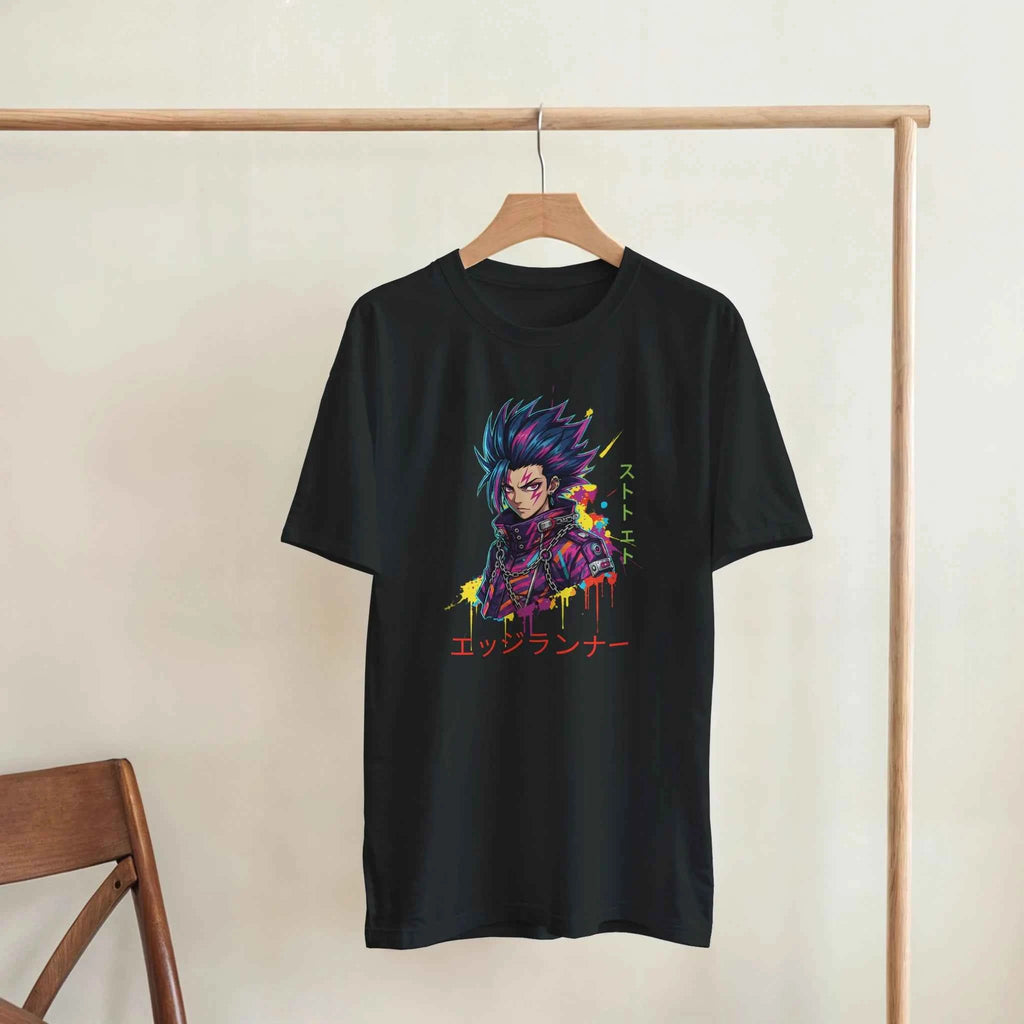 Cyberpunk Edgerunner T-Shirt – Neon Anime Streetwear