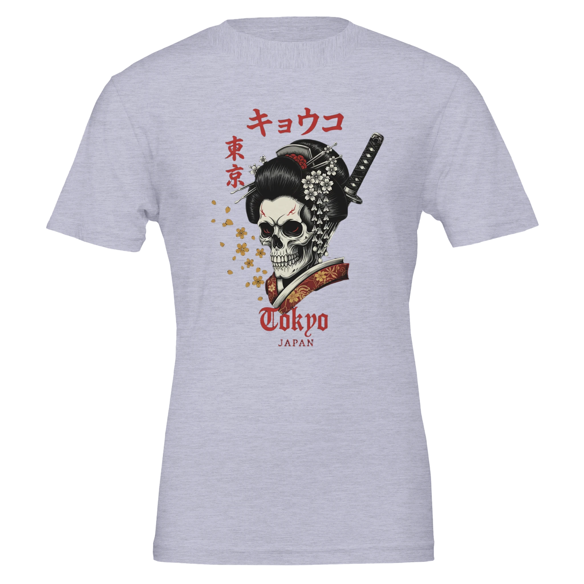 Tokyo Skull Geisha Tee – Japanese Streetwear Graphic T-Shirt