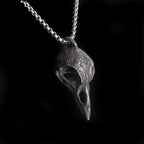 Raven Skull Pendant Necklace for Gothic Witchcore and Dark Alternative Fashion