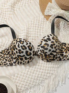 Smooth Molded T-Shirt Bra and Thong Set with Wide Straps