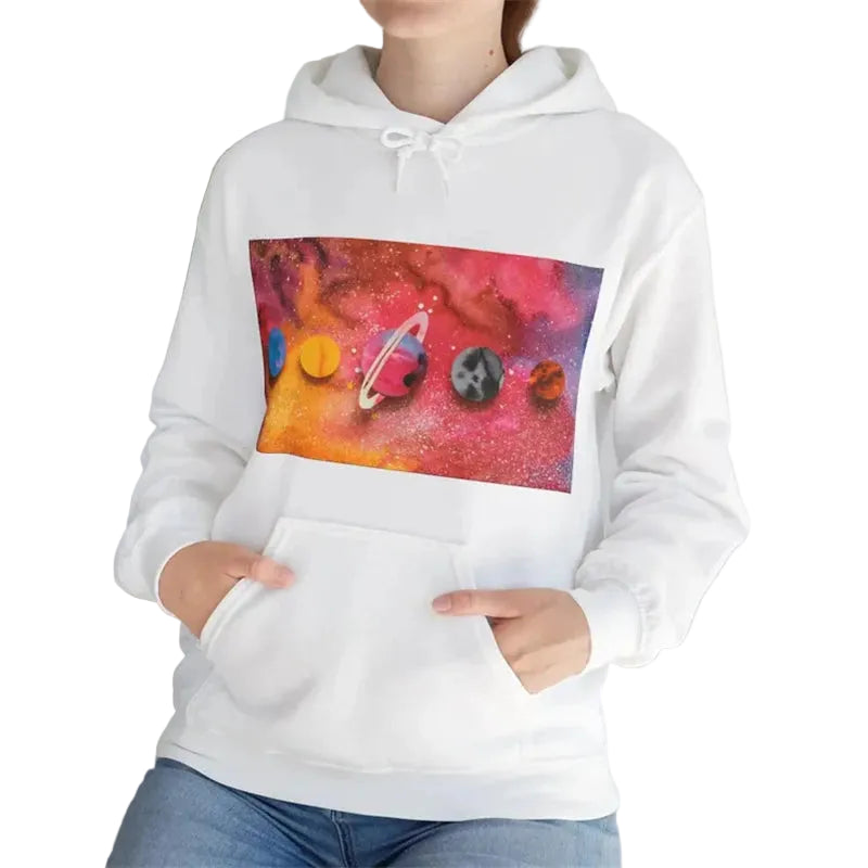 Women's Relaxed Graphic Hooded Sweatshirt for Contemporary Casual Streetwear Everyday Style
