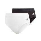 Women’s 2-Piece Cotton Bikini Panties Set with Contrast Waistbands and Classic Full-Coverage Silhouette