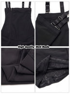High-Waisted Shaping Short with Offset Side Zipper and Lace Hem