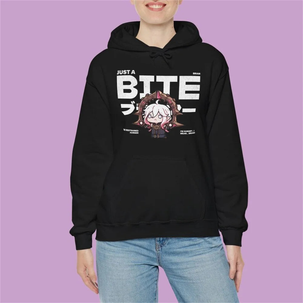 Oversized Graphic Fleece Hoodie with Contemporary Gaming-Inspired Artwork