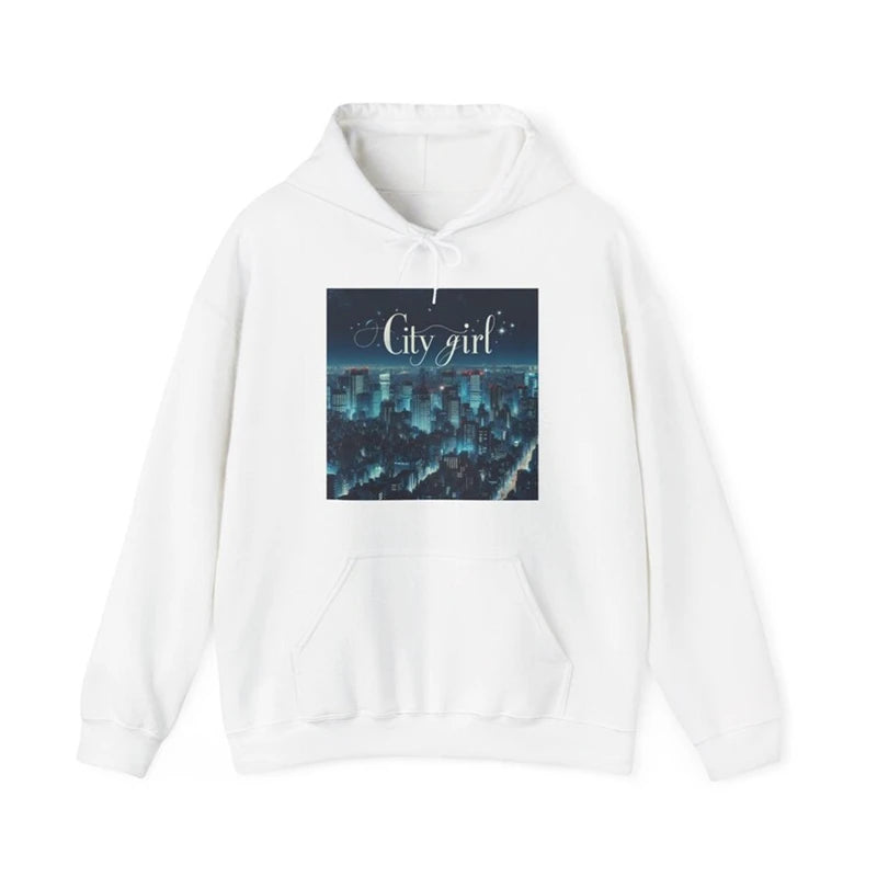 Women's Relaxed Graphic Fleece Hoodie with Kangaroo Pocket for Everyday Streetwear Comfort