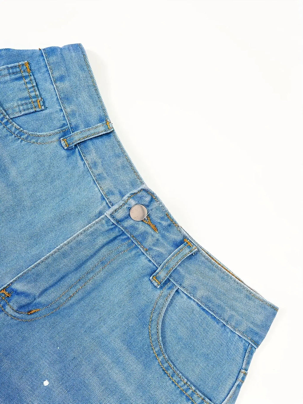 Women's Low-Rise Wide-Leg Denim Jeans with Decorative Lace Panel Details and Relaxed Fit
