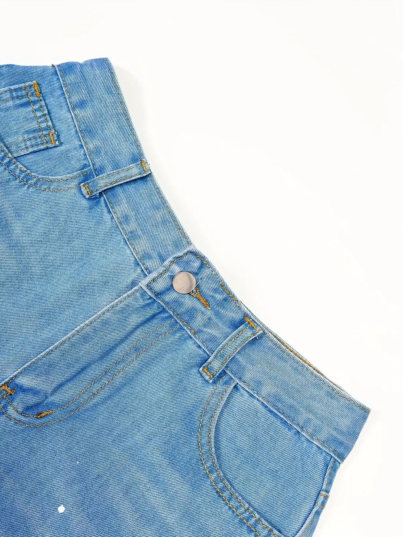 Women's Low-Rise Wide-Leg Denim Jeans with Decorative Lace Panel Details and Relaxed Fit