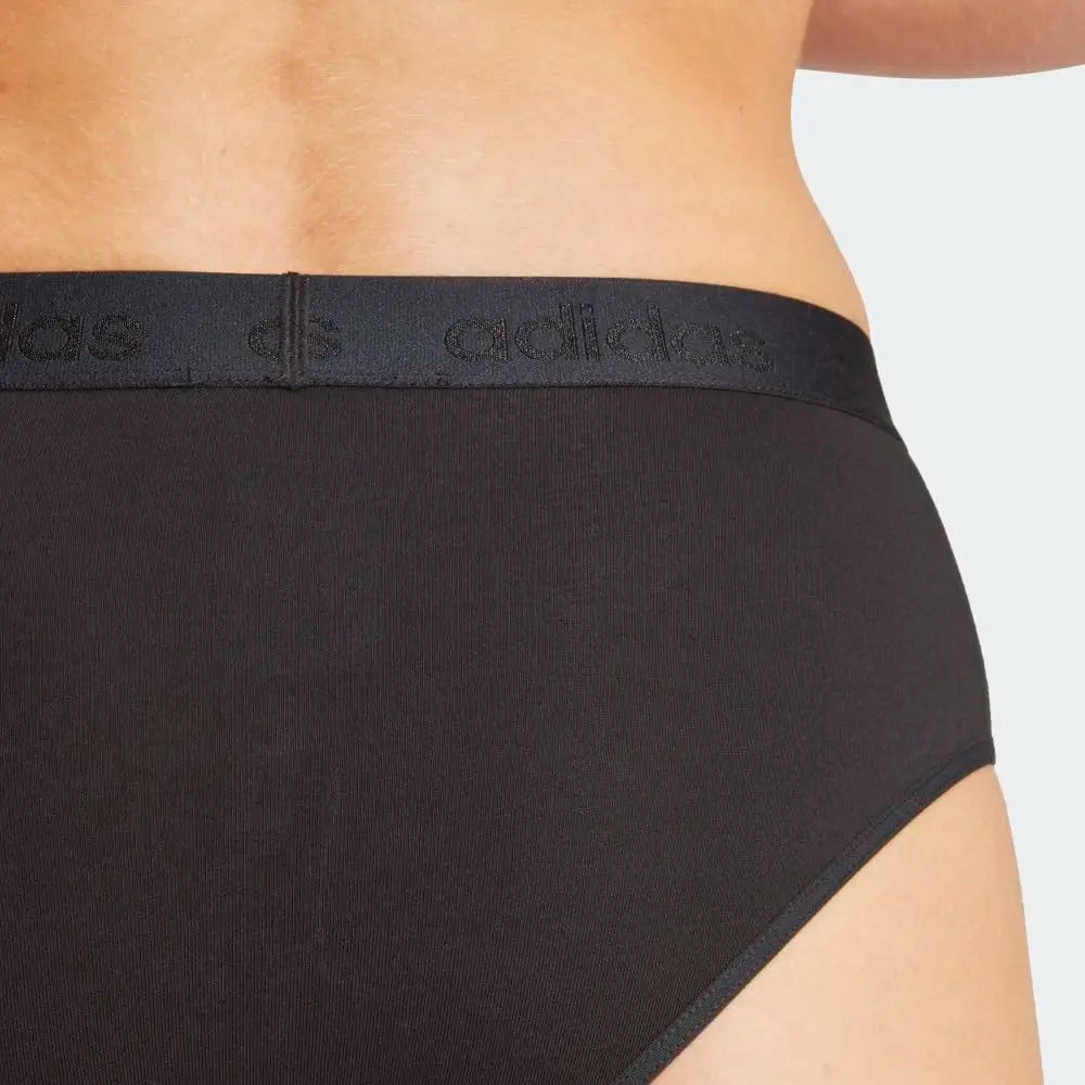 Women’s 2-Piece Cotton Bikini Panties Set with Contrast Waistbands and Classic Full-Coverage Silhouette