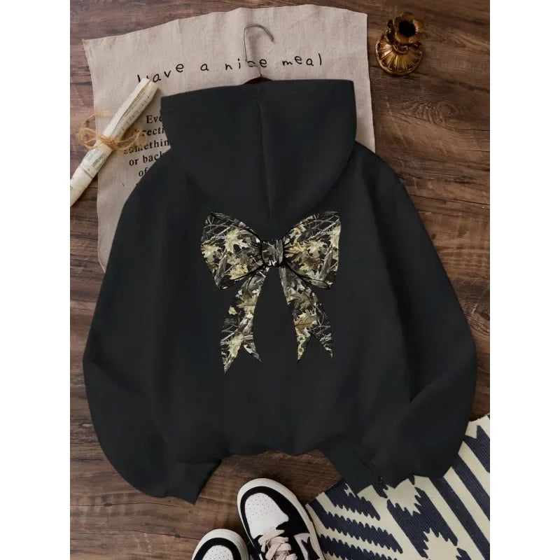 Relaxed Butterfly Graphic Hoodie with Oversized Casual Streetwear Silhouette