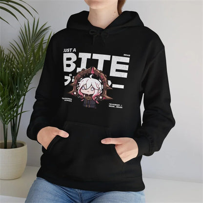 Oversized Graphic Fleece Hoodie with Contemporary Gaming-Inspired Artwork