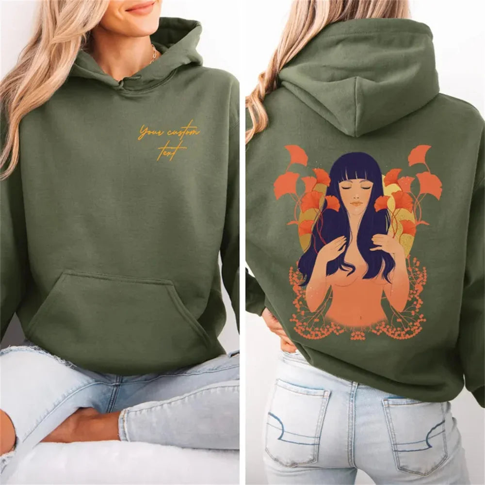 Oversized Artistic Graphic Hoodie with Relaxed Casual Streetwear Style
