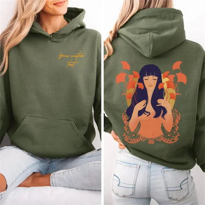 Oversized Artistic Graphic Hoodie with Relaxed Casual Streetwear Style