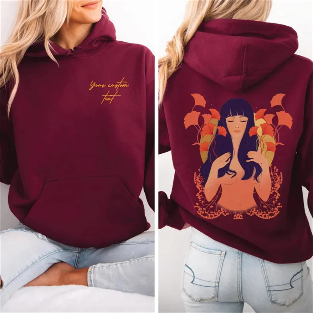 Oversized Artistic Graphic Hoodie with Relaxed Casual Streetwear Style